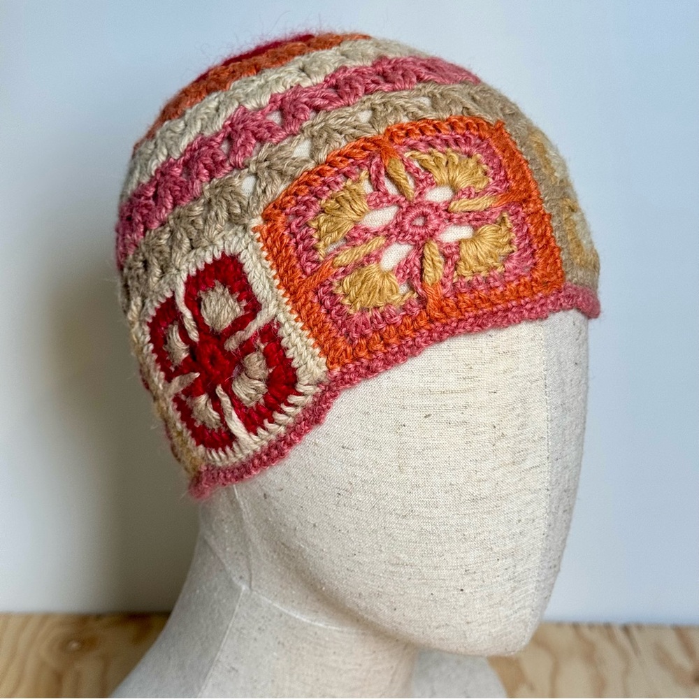 Cᴏʟᴏʀꜰᴜʟ Hᴀɴᴅᴍᴀᴅᴇ Cʀᴏᴄʜᴇᴛᴇᴅ Gʀᴀɴɴʏ Sǫᴜᴀʀᴇs Bᴇᴀɴɪᴇ ʙʏ Sᴏᴜᴛʜ Aᴍᴇʀɪᴄᴀɴ Bʀᴀɴᴅ Cʜᴀsᴋᴀ